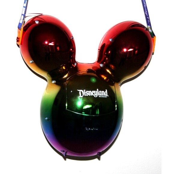 Disneyland Resort Disney Parks Mickey Balloon Popcorn Bucket Metallic Rainbow - Picture 1 of 10